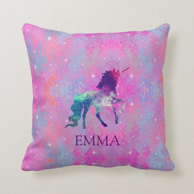 unicorn name pillow