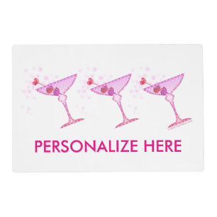 REVERSIBLE PLACEMAT - PINK MARTINI