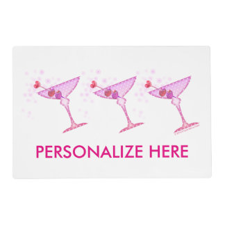 REVERSIBLE PLACEMAT - PINK MARTINI