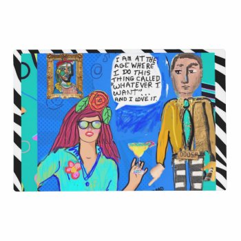 Reversible Placemat- Placemat by badgirlart at Zazzle