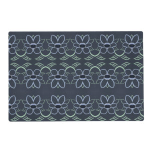 Reversible Placemat With Navy Blue