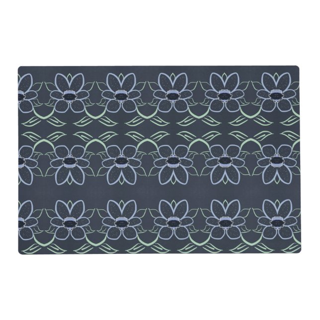 Reversible Placemat With Navy Blue (Front)