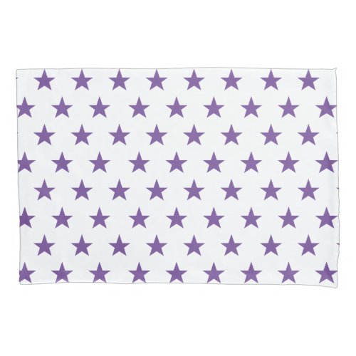 Reversible Purple and White Pillow Case