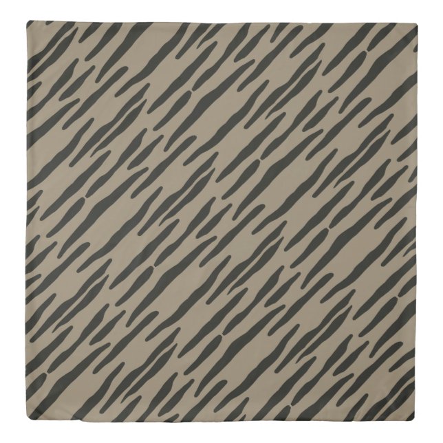 Reversible Queen size duvet cover zebra print (Front)