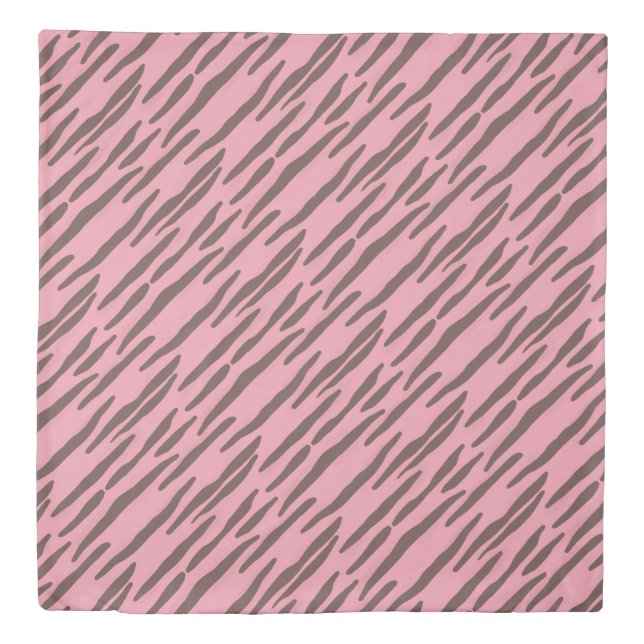 Reversible Queen size duvet cover zebra print (Front)