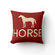 Reversible Red & Cream Horse Equestrian 