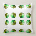 Reversible Red/Green Polka Dot Throw Pillow