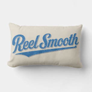Reversible Reel Smooth Fisherman   Retro Fishing Lumbar Pillow