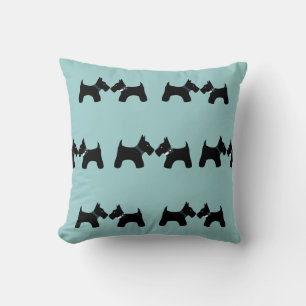 Reversible Scottie Dogs Throw Pillow