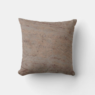 Reversible solid back Tan n Gray Textured Pillow
