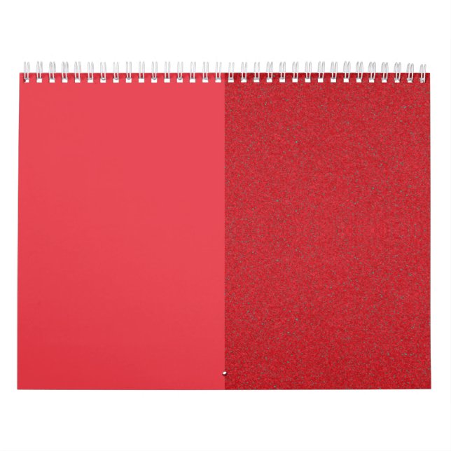 Reversible Speckled Tomato Red Wall Calendar (Cover)