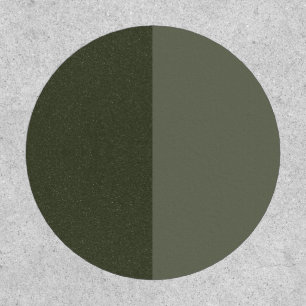 Reversible Split Moss Green Circle Patch (Custom)