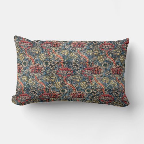 Reversible Vintage William Morris Wandle     Lumbar Pillow