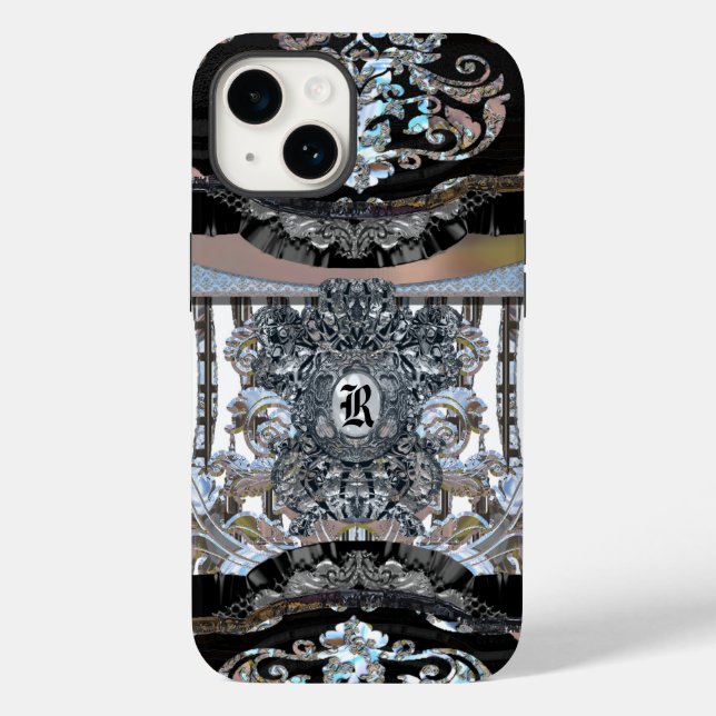 Revforth Elegant Monogram Case-Mate iPhone Case (Back)