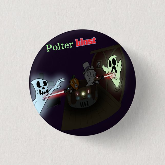 REVIDEOLAND PolterBLAST Falcn halloween 2020 Button (Front)