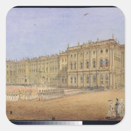 Review at the Winter Palace Square Sticker