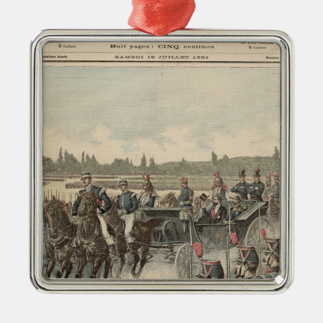 Review of Troops Metal Ornament (Front)