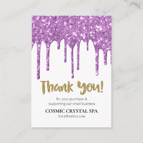 *~* REVIEW QR LOGO AP8  COSMIC  DRIPS . THANK YOU ENCLOSURE CARD