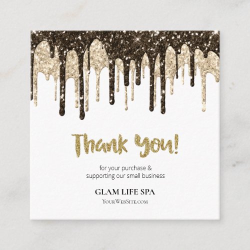 *~* REVIEW QR LOGO AP8 GLAM DRIPS . THANK YOU ENCLOSURE CARD