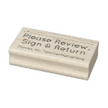 [ Thumbnail: Review Request and Educator Name Rubber Stamp ]