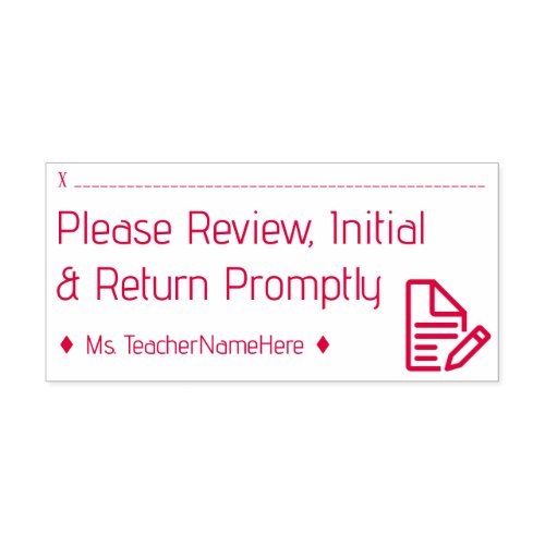 Review Request  Name Rubber Stamp