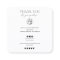 Review Simple black and white order thank you