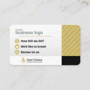 Review Us on Fans' Choice Business Card