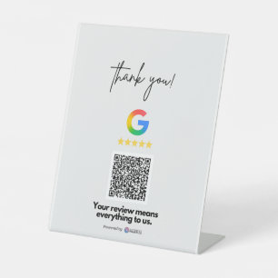 Review Us Pedestal Sign