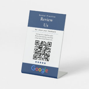Review Us QR Code Sign   Google Review   Dentist 