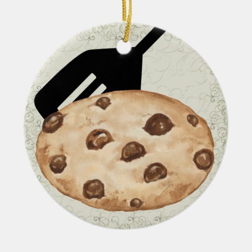 Revised Chocolate Chip Cookie _ SRF Ceramic Ornament