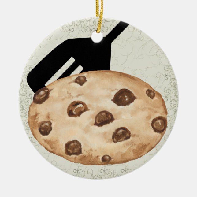 Revised Chocolate Chip Cookie - SRF Ceramic Ornament (Front)