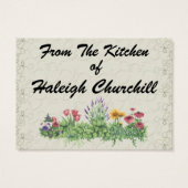 Revised "From The Kitchen Of" Cards - SRF (Back)