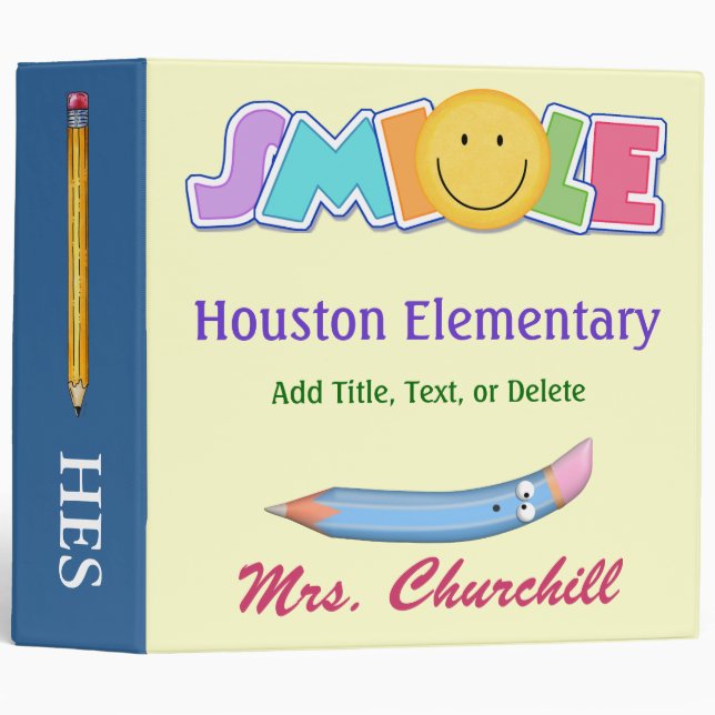 Revised School Smile Binder - SRF (Front/Spine)