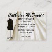 Revised Sewing 1A / Fashion / Seamstress Business Card (Back)