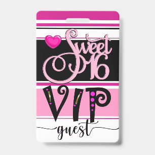 Revised Sweet 16 VIP Guest Badge - See Back