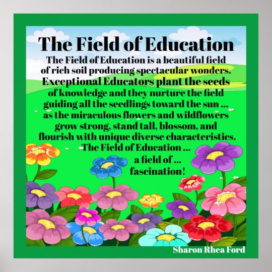 Revised The Field of Education Poster | Zazzle.com