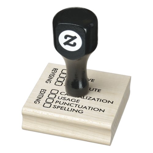 Revising and Editing Writing Process Rubber Stamp