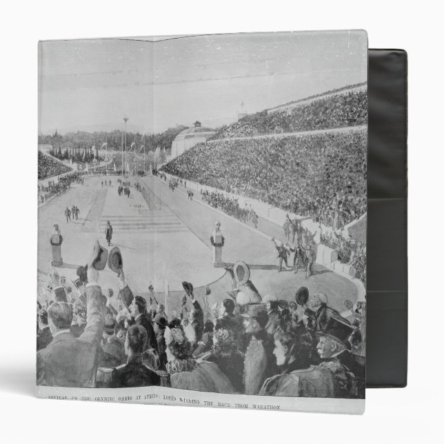 Revival of the Olympic Games in Athens 3 Ring Binder (Front/Inside)