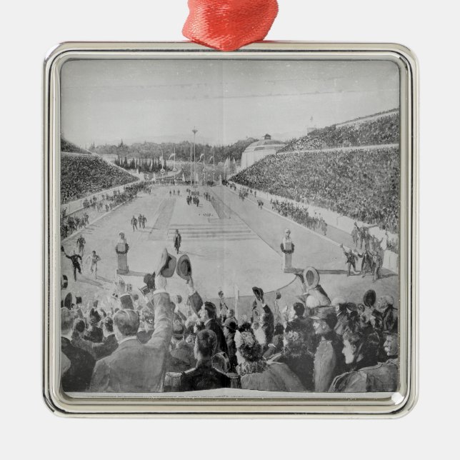 Revival of the Olympic Games in Athens Metal Ornament (Front)