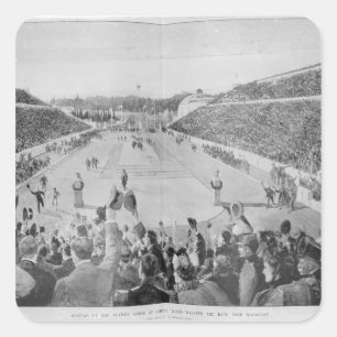 Revival of the Olympic Games in Athens Square Sticker