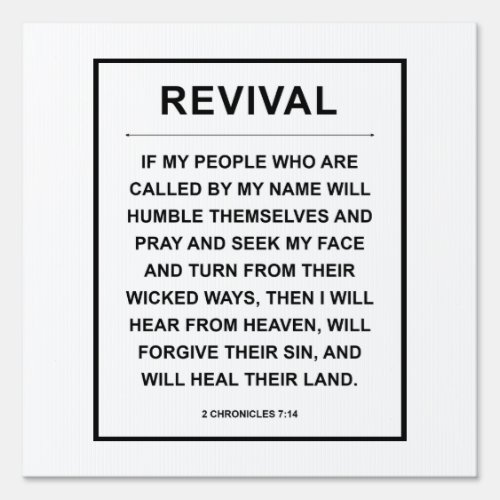 Revival Sign