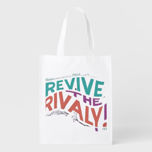  Revive the Rivalry Multicolor Mayhem Grocery Bag