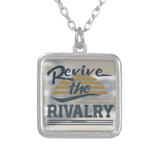 Revive The Rivalry  Silver Plated Necklace (Front)