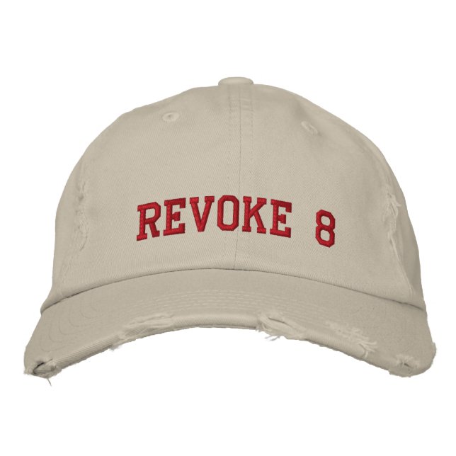 REVOKE 8 EMBROIDERED BASEBALL HAT (Front)