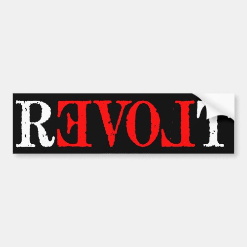 Revolt Bumper Sticker