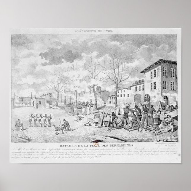 Revolt of the silk workers of Lyon Poster (Front)