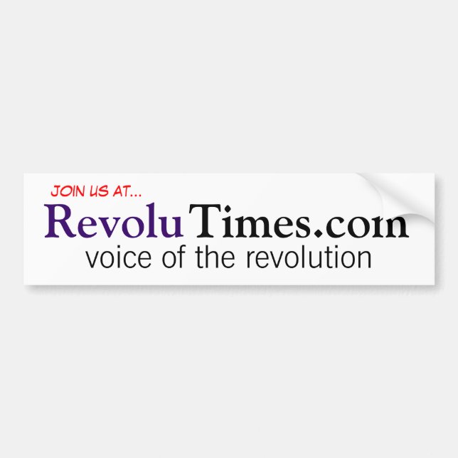 RevoluTimes Bumper Sticker (Front)
