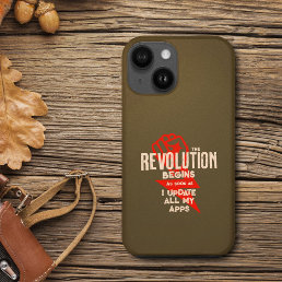 Revolution Begins Personalized Funny Case-Mate iPhone 14 Plus Case