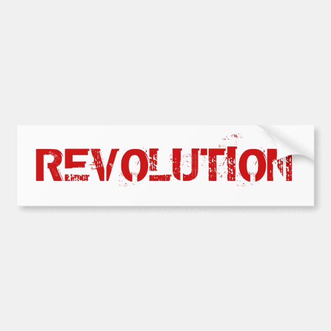 REVOLUTION BUMPER STICKER (Front)