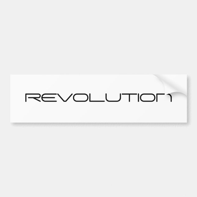 REVOLUTION BUMPER STICKER (Front)